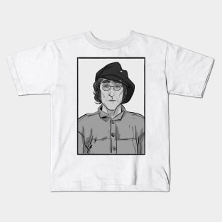 John Lennon grayscale Kids T-Shirt